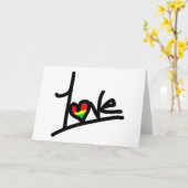 1Love Karte (Gelbe Blume)