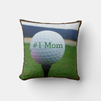 #1Mama Golfer Name Weißer Golfball Kissen