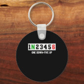 1N23456 Motorradfahrer Schlüsselanhänger (Vorderseite)