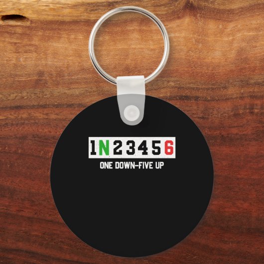 1N23456 Motorradfahrer Schlüsselanhänger (Vorderseite)