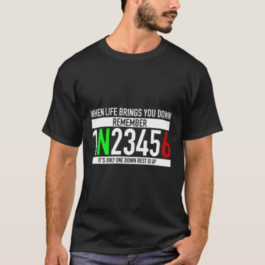 1N23456 Motorradfahrer T-Shirt (Vorderseite)