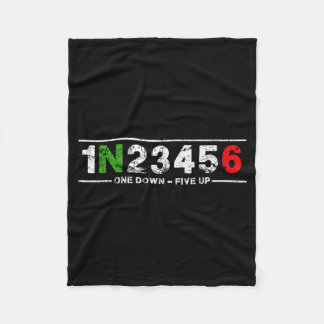 1n23456 Motorradschaltung Biker Motorradfahrer - Fleecedecke
