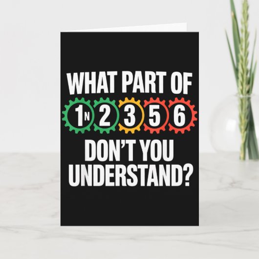 1n256 Motorcycle Shift Biker Motorcyclist Karte (Vorderseite)