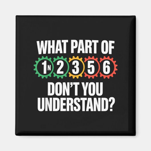 1n256 Motorcycle Shift Biker Motorcyclist  Magnet (Vorne)