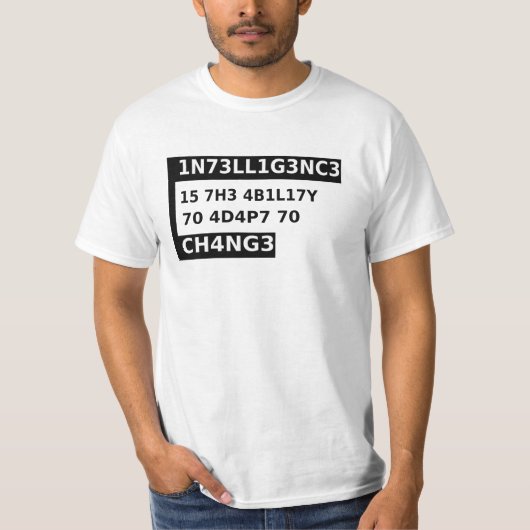 1n73ll1g3nc3 15- Intelligenz ist - schwarz cooles  T-Shirt (Vorderseite)