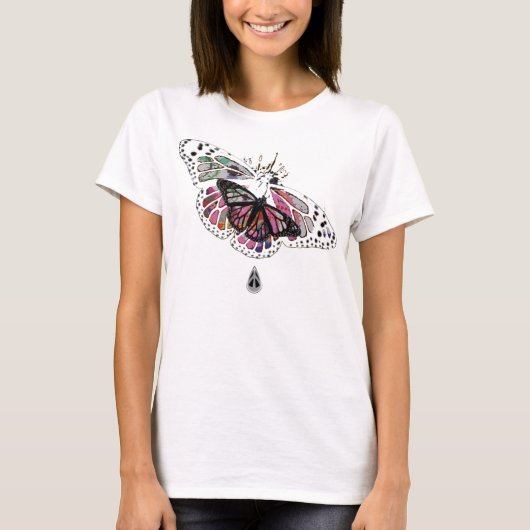 1PEACE "Schmetterlings-Schmetterling " T-Shirt (Vorderseite)