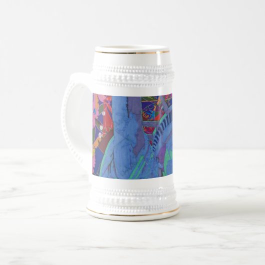 1PEACE "TRÄUMT " BIERGLAS (Vorderseite Links)