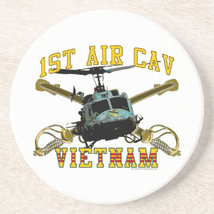 1st Air Cav - Vietnam Sandstein Untersetzer