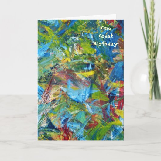 1st Birthday Card Karte (Vorderseite)