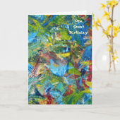 1st Birthday Card Karte (Gelbe Blume)