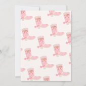 1st Birthday Cowgirl First Rodeo  Invite Einladung (Rückseite)