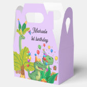 1st Birthday Dinosaur Minimal baby boy Geschenkschachtel (Geöffnet)