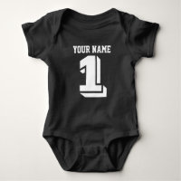 1St Birthday Football Jersey Nummer Baby Bodysuit