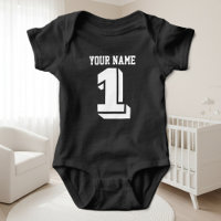 1St Birthday Football Jersey Nummer Baby Bodysuit