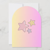 1st birthday girls invitation in pink  einladung (Rückseite)