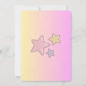 1st birthday girls invitation in pink  einladung (Rückseite)