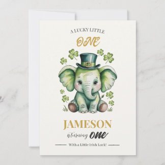 1st Birthday Invitation | Lucky St. Patrick's Day Einladung