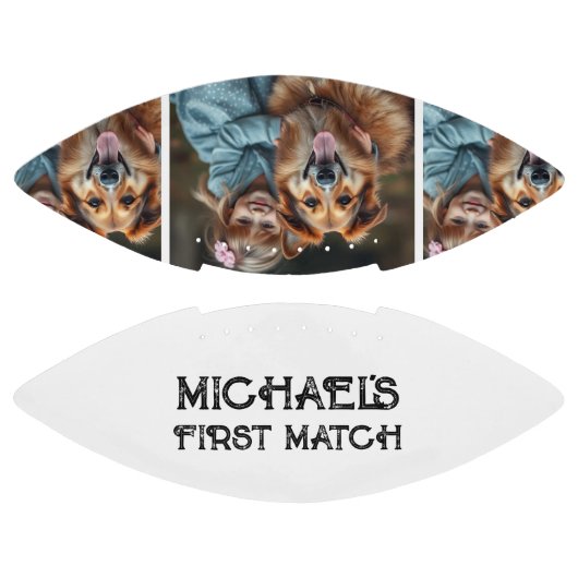 1st Birthday Keepsake Photograph Football (Paneele)