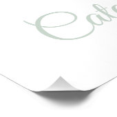 1st Birthday Poster Sign Highland Cow (Ecke)