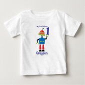 1st Birthday Robot Tshirt (Vorderseite)