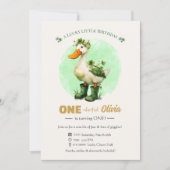 1st Birthday St. Patrick's Day Invitation Card Einladung (Vorderseite)