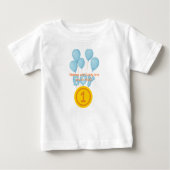 1st Birthday T-Shirt for Baby Boy – Mommy and Dadd (Vorderseite)