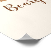 1st Birthday Teddy Bear Birthday Boy Poster (Ecke)