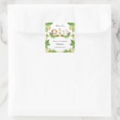 1st Birthday Wild One Safari Animals Party Sticker (Tasche)