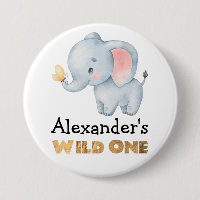 1st Birthday Wild One Safari Elephant Themed