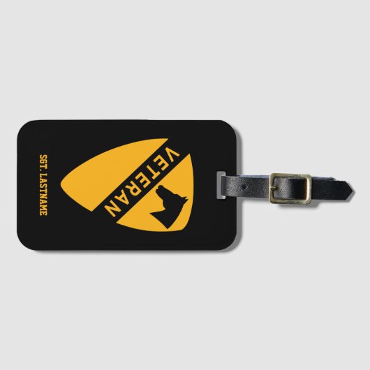 1st Cavalry Division "First Team" Personalized Gepäckanhänger (Vorderseite (Horizontal))