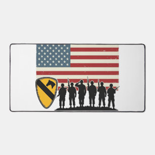 1st Cavalry Division Fort Hood Vintage Militär-Shi Schreibtischunterlage