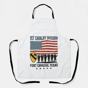 1st Cavalry Division Fort Hood Vintage Militär-Shi Schürze