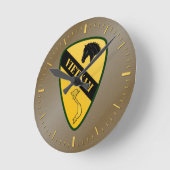 1st Cavalry Division, Vietnam Runde Wanduhr (Winkel)