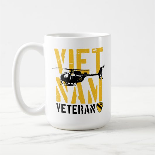 1st Cavalry Division Vietnam Veteran Kaffeetasse (Links)