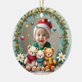 1st Christmas 2 sided, Bear Hugs & Baubles Keramik Ornament (Links)