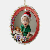 1st Christmas 2 sided Cherub Joy Keramik Ornament (Rechts)