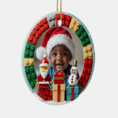 1st Christmas 2 sided Festive Builder Keramik Ornament (Rechts)