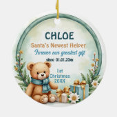 1st Christmas 2 sided Forever Our Gift Keepsake Keramik Ornament (Hinten)