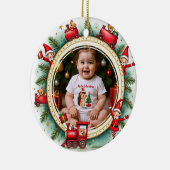 1st Christmas 2 sided, Holiday Express Keramik Ornament (Rechts)