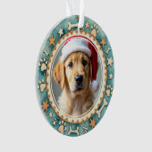 1st Christmas 2-sided Pawfect First Christmas Ornament (Vorderseite)