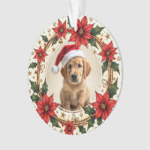 1st Christmas 2-sided Santa Paws Forever Ornament (Vorderseite)