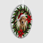 1st Christmas 2-sided Santa Paws Forever Ornament (Vorderseite)