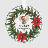 1st Christmas 2-sided Santa Paws Forever Ornament (Rückseite)