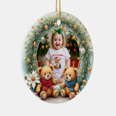 1st Christmas 2 sided, Teddy & Twinkle Keramik Ornament (Rechts)