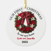 1st Christmas New Home Personalized Ornament (Vorne)