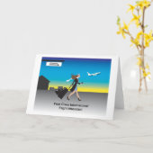 1st Class International Flight Attendant Karte (Gelbe Blume)