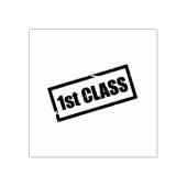 1st Class Top Performance Logo Document Seal Black Gummistempel (Prägung)