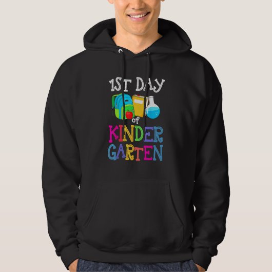 1st Day Of Kindergarten Back To School First Kids Hoodie (Vorderseite)