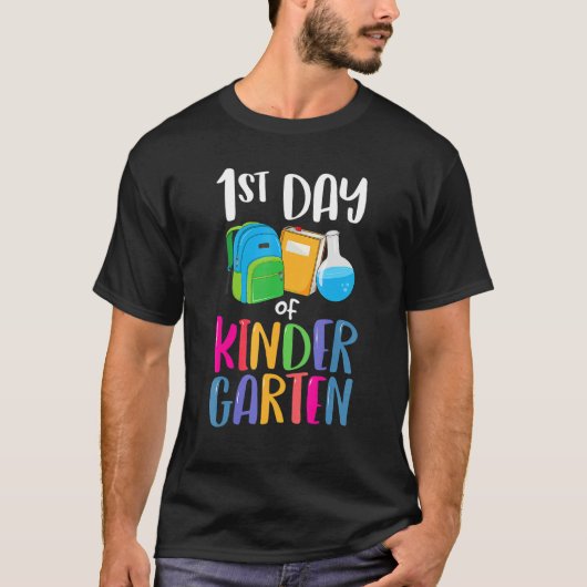 1st Day Of Kindergarten Back To School First Kids T-Shirt (Vorderseite)