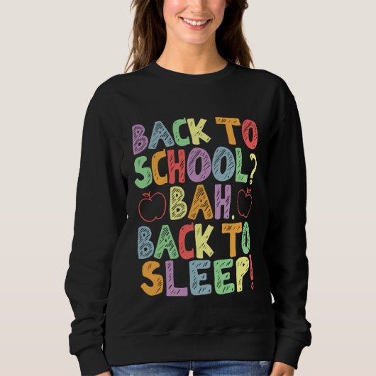 1st Day School Student Back To School Sweatshirt (Vorderseite)